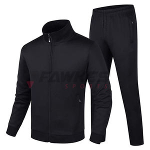 Chándales de ropa informal para hombre, 2 piezas, cremallera completa, gimnasio atlético, Jogging, chándal personalizado de alta calidad - Product Image 1
