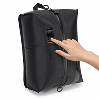 Sac de compression sous vide étanche en PVC avec pompe à air intégrée, épaisseur 6 fils, pour rangement de bagages, avec TPU, capacité 28L