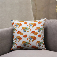 Coussins de canapé carrés personnalisables en coton 100% tissé, écologiques et modernes, pour une utilisation à la maison et en extérieur