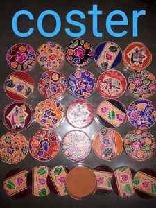 Pochettes en cuir peintes à la main traditionnelles sur mesure Style bohème ethnique. Idéal pour un usage personnel et une pochette de papeterie cadeau - Product Image 4