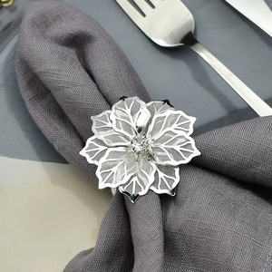 Porte-serviettes à fleurs en or de luxe pour décor de table élégant événements de mariage fêtes hôtel salle à manger Serviette Premium Accent - Product Image 5