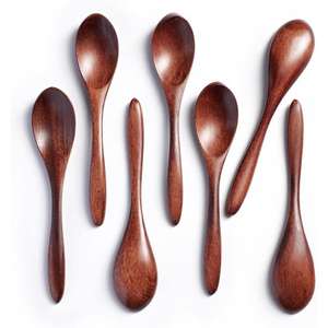 Cuillère à soupe en bois de hêtre à long manche Ustensiles de cuisine de luxe écologiques personnalisés Cuillères en bois pour la cuisine de l'Inde - Product Image 1