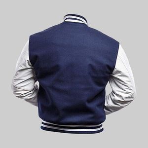 Vestes universitaires pour hommes de haute qualité, sur mesure, col montant, style streetwear, imperméables, respirantes, en laine épaisse - Product Image 6