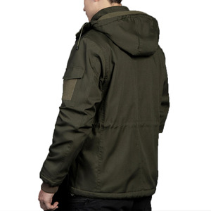 Autumn Winter Men's Waterproof Hooded Windbreaker <b>Jacket</b> Comfortable Breathable Zipper Closure Warm Smock Fashion Outdoors 100% - Product Image 5