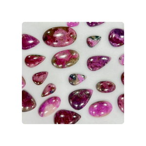 Wholesale Lot of Natural Pink Cobalt Chelcite Cabochon Gemstone Mix Shape Mix Size 20-40MM Pink Cobalt Checite Loose Gemstone - Product Image 3