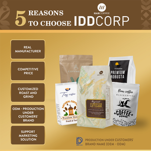 เวียดนามมาตรฐานราคาที่แข่งขัน100% อาราบิก้าเทกว่าเครื่องชงกาแฟผงอร่อยเทกว่าเกรดสูงเมล็ดกาแฟ - Product Image 6