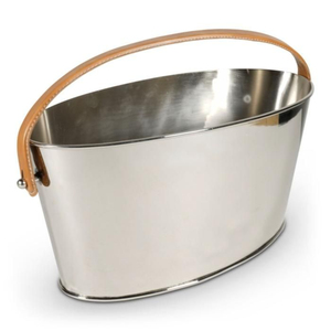 Grand seau à glace refroidisseur de vin en aluminium argenté avec poignées Bol refroidisseur de champagne classique pour la décoration de table de mariage de bar de fête - Product Image 4