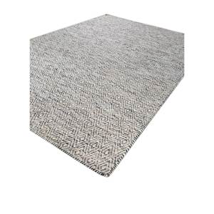 Abrash Adwv-13047 Grey & Black Flat Weaves Wool & Viscose Geometric <b>Rugs</b> for Home Use - Product Image 2