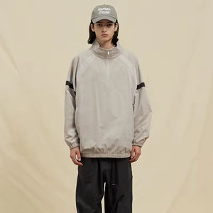 Chaqueta Cortavientos Táctica Impermeable de Lona con Cuello Alto para Hombre, para Senderismo y Correr, Marca Privada Disponible - Product Image 1