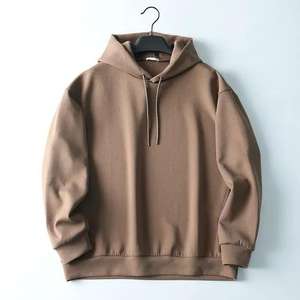 Sweat à capuche en molleton 100% coton avec logo personnalisé sur le devant, poche, séchage rapide, respirant, coupe régulière, manches longues, décontracté pour homme - Product Image 2