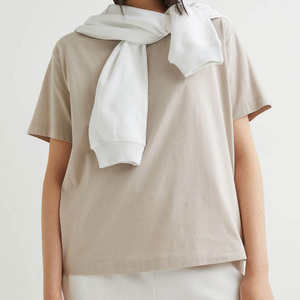 Customized Pink Oversized Drop Shoulder T Shirt 100% Cotton Blank Women <b>Tshirts</b> - Product Image 5