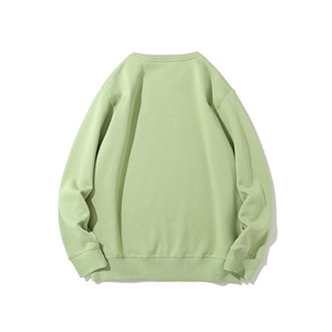 French Terry Pullover Hoodie 80% Algodón 20% poliéster cuello redondo sudadera patrón sólido invierno lavado - Product Image 4