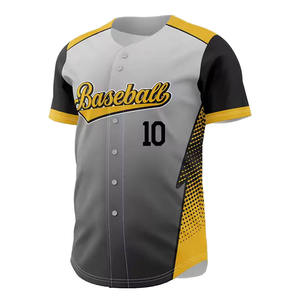 Conjunto Deportivo Unisex Personalizado al por Mayor, Jersey de Béisbol Transpirable con Impresión Personalizada, Manga Corta, Opción de Talla Grande - Product Image 3