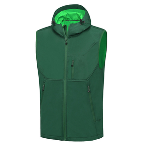 Chaleco de caparazón blando sin mangas a prueba de viento con capucha cálida para hombre, chaleco vaquero informal cálido de invierno para hombre - Product Image 4