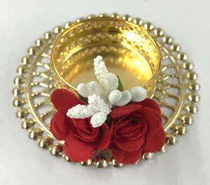 Porte-bougie en métal traditionnel indien fait à la main de haute qualité, modèle PA15, pour la décoration de la maison, festival Diwali, marque IHA - Product Image 5
