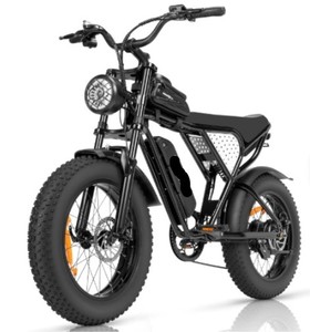 จักรยานไฟฟ้าคุณภาพสูงสำหรับผู้ใหญ่ 1000W 25-30 ไมล์ต่อชั่วโมง 48V แบตเตอรี่ 20-15AH ระยะทางสูงสุด 50-75 ไมล์ - Product Image 2