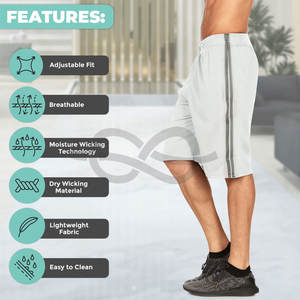 Pantalones cortos deportivos para hombre con bolsillos, ligeros, de secado rápido, cómodos, en la cintura, para entrenamiento, correr, gimnasio - Product Image 2