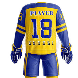 Uniforme de Hockey sobre Hielo Duradero, 100% Poliéster, Cómodo, Ajuste Holgado, Hecho en Pakistán, Servicio OEM, Conjuntos Personalizados para Equipos - Product Image 6