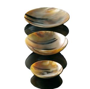 Bandeja decorativa para servir cuerno con acabado pulido para mesas de cena Bandeja de cuerno de Búfalo con superficie lisa para regalo - Product Image 2