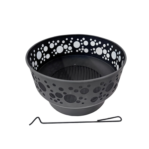 กองไฟโลหะทนทานและความร้อนกลางแจ้งแบบพกพาเหมาะสำหรับงานสังสรรค์ในสวนและกลางแจ้ง - Product Image 3