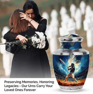 Stadium Home Run Urns for Cremation <b>Ashes</b> Modern for Human <b>Keepsake</b> Decorative for <b>Ashes</b> Infant Urns Baseball - Product Image 3