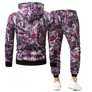 Ensemble sweat-shirt et pantalon simple et à la mode pour hommes, léger et doux au toucher, sur mesure, pour un usage quotidien - Product Image 2