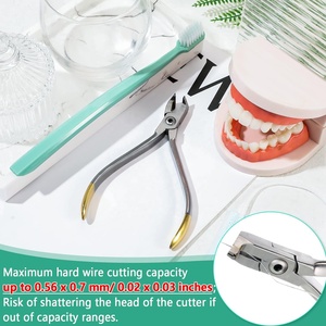 Fresa distale ortogonne pinza dentaria in acciaio inossidabile Set di strumenti ortodontici uso chirurgico tronchesi per bretelle - Product Image 5