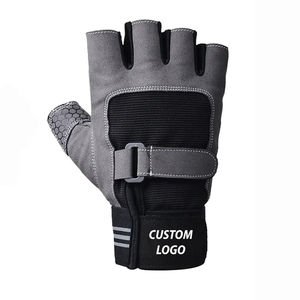 Gants d'entraînement de fitness demi-doigt unisexes Gants d'haltérophilie en cuir pour la salle de sport et l'équitation pour hommes et femmes - Product Image 6