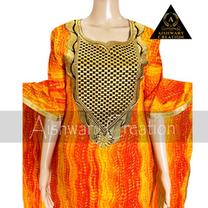 Écharpe en dentelle dorée respirante Couleurs rapides Plus Size Accessoires de vêtements musulmans traditionnels Africain Moyen-Orient Abaya Imprimé - Product Image 3