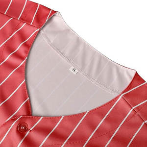 Maillot de baseball personnalisé Chemises de football personnalisées Sports Striped Plain Polyester Color Customize Baseball Jersey Shirts - Product Image 5