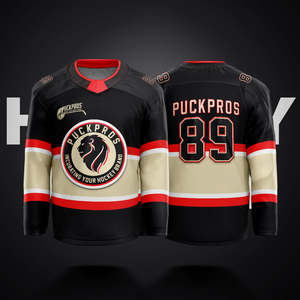 OEM&ODM Polyester Broderie personnalisée Tackle Twill Uniforme de hockey sur glace Sublimation complète Vêtements de hockey sur glace - Product Image 4