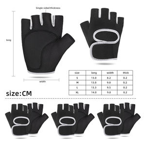 Ropa deportiva, recién llegados, guantes para culturismo, ejercicio, gimnasio, guantes de levantamiento de pesas, cuero liso, Neopreno, soporte para la palma, guante Unisex - Product Image 2