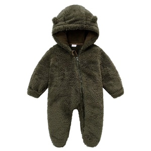 Monos de Primavera de Alta Calidad para Recién Nacidos Unisex, de Algodón Grueso de Punto, Cálidos, Cómodos, de Secado Rápido, Transpirables, con Colores Personalizados y Cremallera - Product Image 1