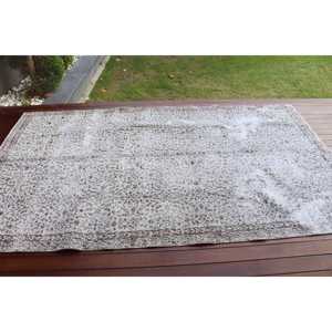 Alfombra de 5.4x9.1 pies, Alfombra Turca Vintage Grande, Alfombra de Lana Blanca - Product Image 3