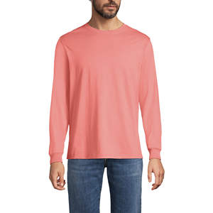 Meilleure qualité 100% coton personnalisé OEM anti-rides 220 GSM multicolore côtelé manchette T-shirt à manches longues pour hommes du Bangladesh - Product Image 1