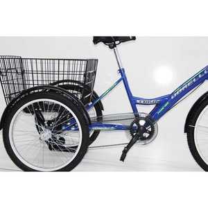 Bicicleta de Carga Dorello Sunday Modelo 3 con Llanta de 20 Pulgadas, Horquilla de Aluminio 2060 Azul y Cesta - Bicicleta Azul - Product Image 4