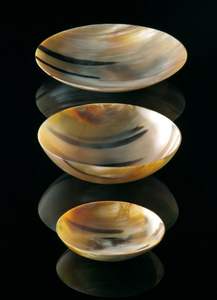 Bol en corne de buffle poli de belle qualité pour ustensiles de cuisine vaisselle moderne écologique de couleur naturelle faite à la main - Product Image 6