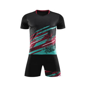 T-shirts et shorts de tennis de table personnalisés pour femmes, vêtements de tennis respirants en polyester sublimé, uniformes de badminton pour hommes - Product Image 5