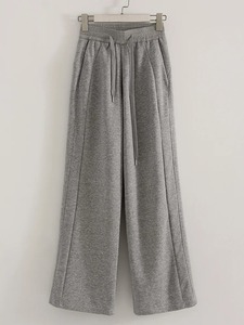 2025 femmes taille haute Baggy pantalons de survêtement gris jambe droite pantalon avec blanc cravate teinture Cargo Style automne tenue - Product Image 6