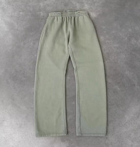 Conjunto de dos piezas de algodón polar, sudadera con capucha extragrande y pantalones deportivos, hecho con tela gruesa de alto gramaje, cálido para otoño e invierno, unisex. - Product Image 5