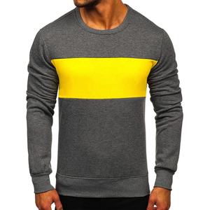 2025 venta al por mayor de sudaderas con capucha de cuello redondo de lana de algodón sudaderas con logotipo personalizado de talla grande sudaderas de manga larga para hombres sin capucha - Product Image 5