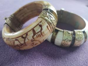 Alta calidad antiguo Vintage camello hueso hecho a mano moda brazalete pulsera elegante hueso diseño brazalete pulsera al por mayor - Product Image 3