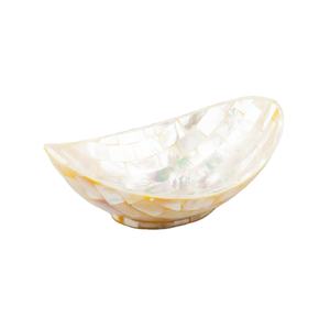 Bol à chocolat décoratif en nacre avec finition en placage de laiton Forme de bateau Design uni vente chaude - Product Image 1