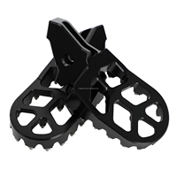 Repose-pieds larges en aluminium CNC renforcé noir JFG RACING, antidérapants, pièces de modification pour Surron Ultra Bee Dirt Bike
