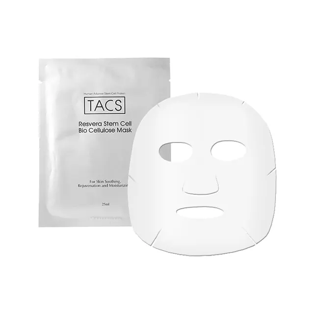 TACS Resvera Stem Cell Bio-cellulose Mask Moisturizing Soothing Whitening and Improving skin texture New Arrival Product Korea