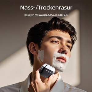 Mini rasoir électrique à 2 lames, étanche, rechargeable par USB, rasoir rotatif pour homme, utilisation sur le visage, lavable, remplacement possible, indice d'étanchéité IPX7, adapté aux camping-cars - Product Image 4