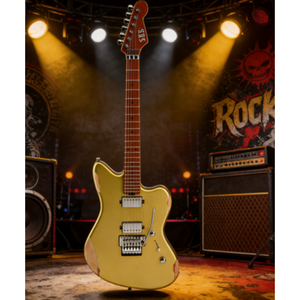 Guitarra Eléctrica Profesional SBS VS200 de 6 Cuerdas, Cuerpo Sólido de 3 Piezas de Aliso, Mástil de Arce Flameado Tostado, Auténtico Floyd Rose de Acero - Product Image 4