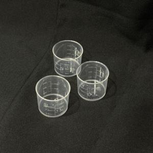 Gobelet doseur en plastique PP, forme cylindrique, fond plat, large ouverture de 32 mm, facile à lire, transparent, durable, résistant à la chaleur - Product Image 2