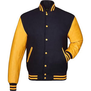 Jacket Embroidered Bomber Men Baseball Jacket Lightweight Blank Varsity Jacket - Product Image 3