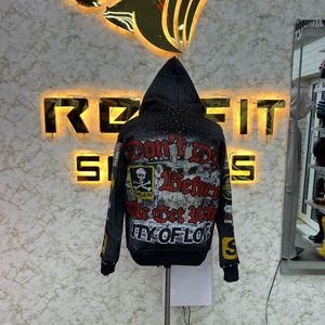 Impreso buena calidad por fabricante cremallera Sudadera con capucha Digital impreso 100% algodón invierno hecho en fábrica precio barato sudaderas con capucha para hombres - Product Image 6